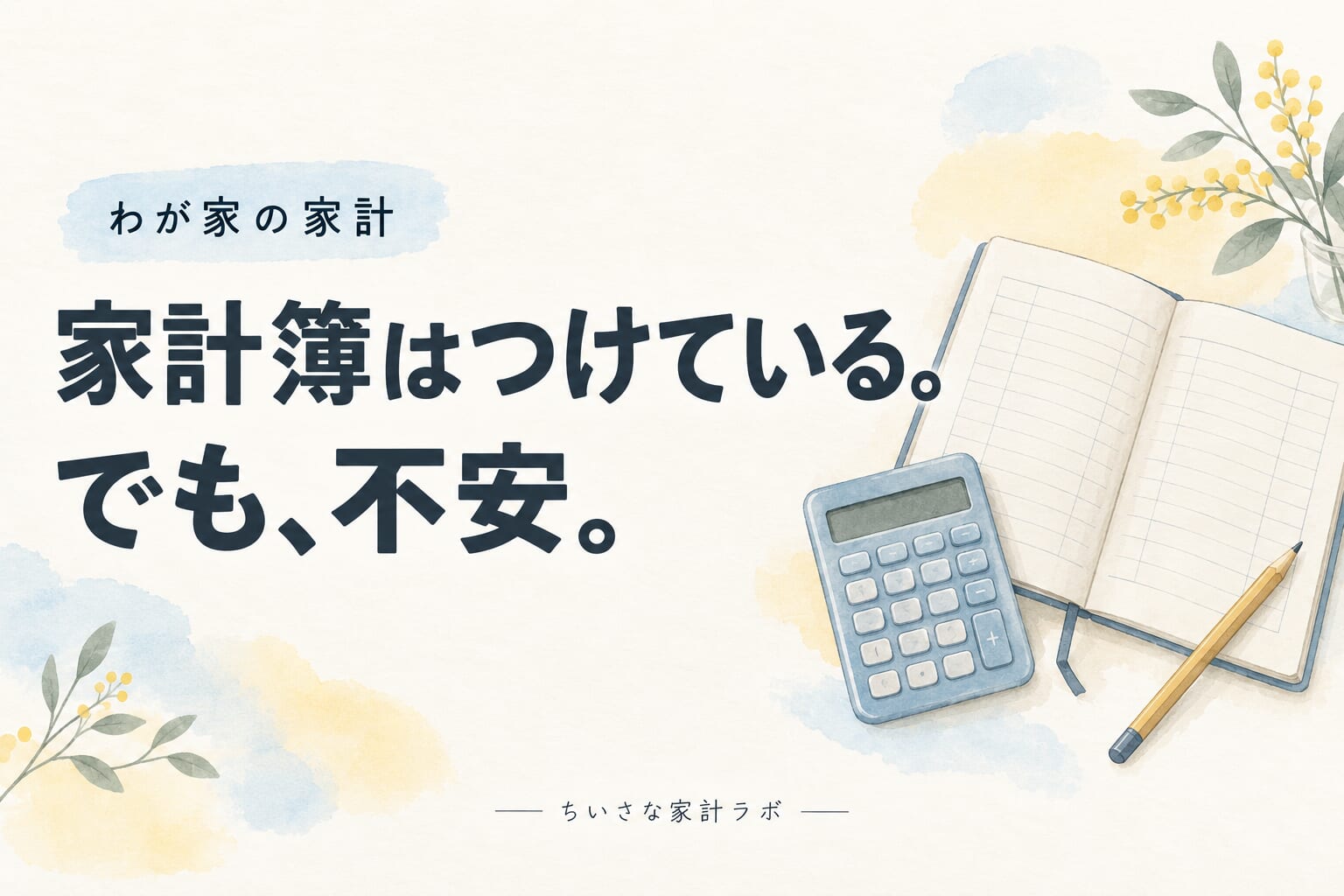家計簿をつけても不安が消えない｜8割生活を目指すわが家の見直し