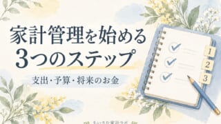 家計管理を始める3つのステップ｜支出・予算・将来のお金を整理する